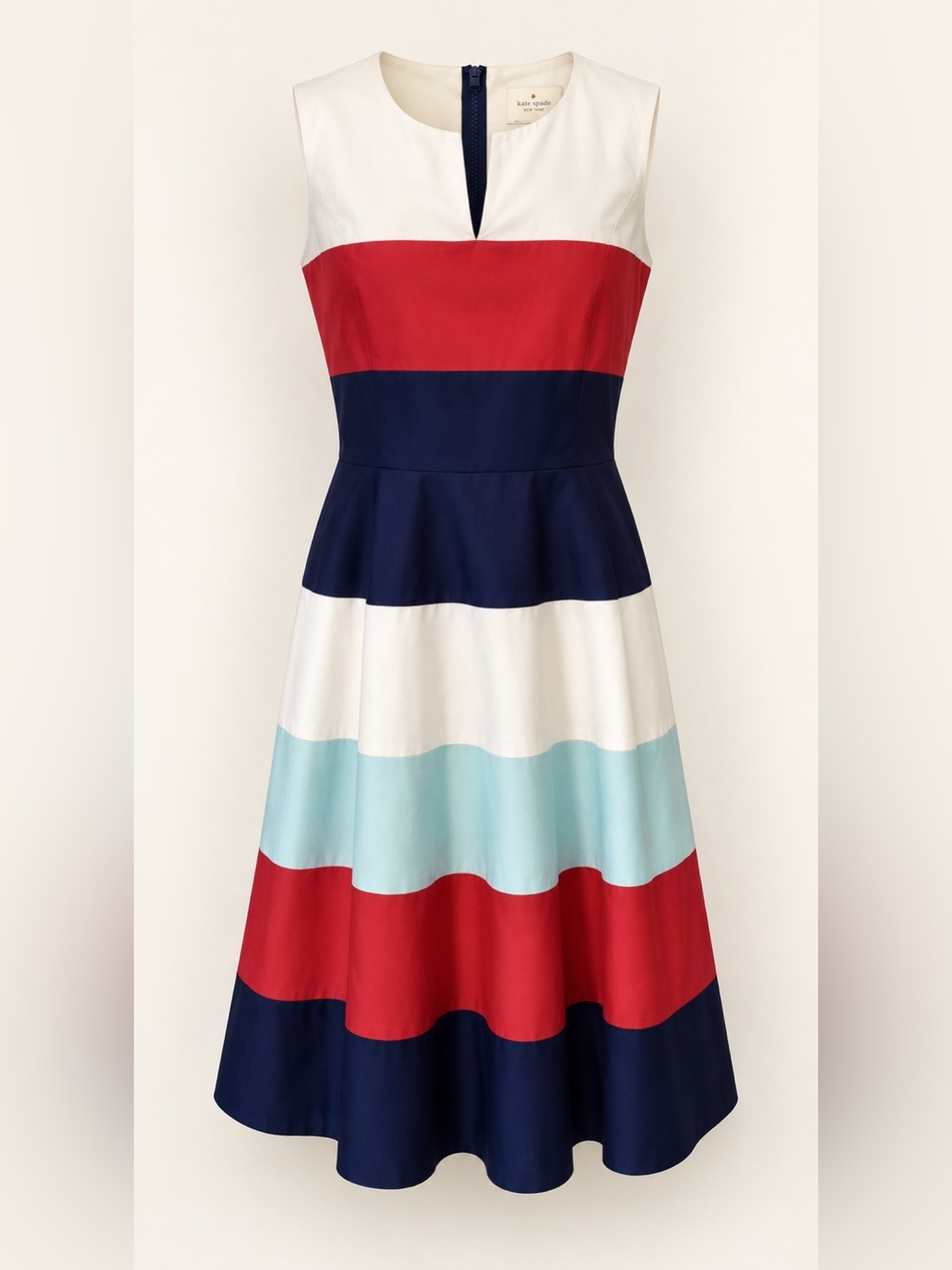 Kate Spade Corley Colorbock Fit & Flare Midi Dress
